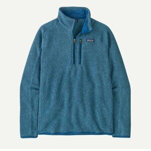 Patagonia Men's Better Sweater 1/4-Zip Fleece Color Aquatic Blue